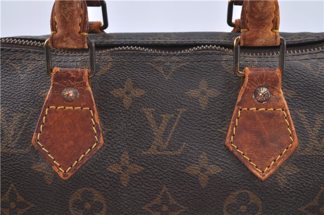 Authentic LOUIS VUITTON Monogram Speedy 25 Hand Bag M41528 LV H6658