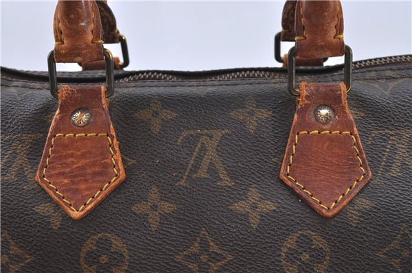 Authentic LOUIS VUITTON Monogram Speedy 25 Hand Bag M41528 LV H6658