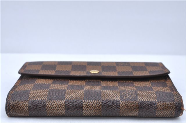 Authentic Louis Vuitton Damier Porte Tresor Etui Papier Wallet N61202 LV H6667