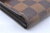 Authentic Louis Vuitton Damier Porte Tresor Etui Papier Wallet N61202 LV H6667