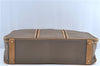 Auth GUCCI Web Sherry Line Travel Boston Bag Nylon Leather Brown Beige H6671