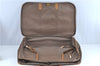 Auth GUCCI Web Sherry Line Travel Boston Bag Nylon Leather Brown Beige H6671