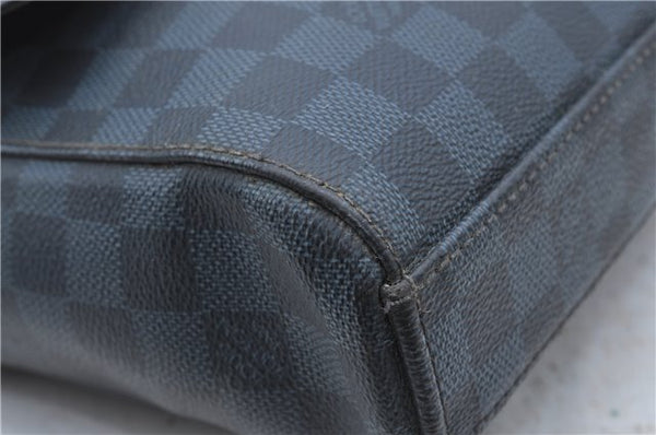 Auth Louis Vuitton Damier Cobalt Newport Messenger PM N41587 Shoulder Bag H6675