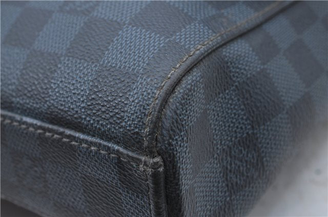 Auth Louis Vuitton Damier Cobalt Newport Messenger PM N41587 Shoulder Bag H6675