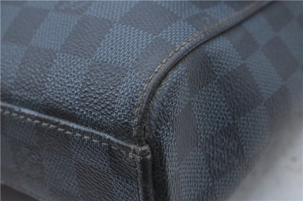 Auth Louis Vuitton Damier Cobalt Newport Messenger PM N41587 Shoulder Bag H6675