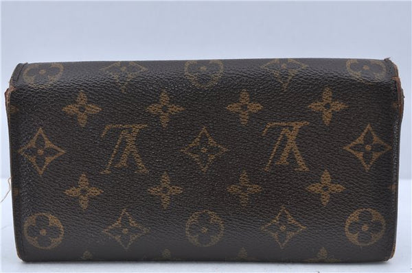 Authentic Louis Vuitton Monogram Portefeuille Sarah Purse Wallet M61734 LV H6682