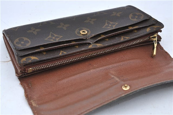 Authentic Louis Vuitton Monogram Portefeuille Sarah Purse Wallet M61734 LV H6682