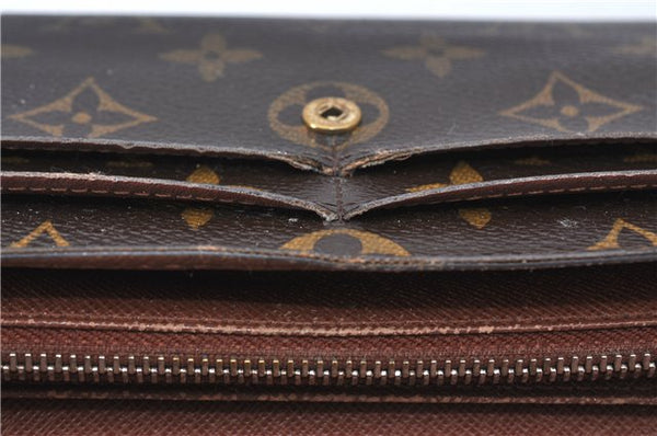 Authentic Louis Vuitton Monogram Portefeuille Sarah Purse Wallet M61734 LV H6682