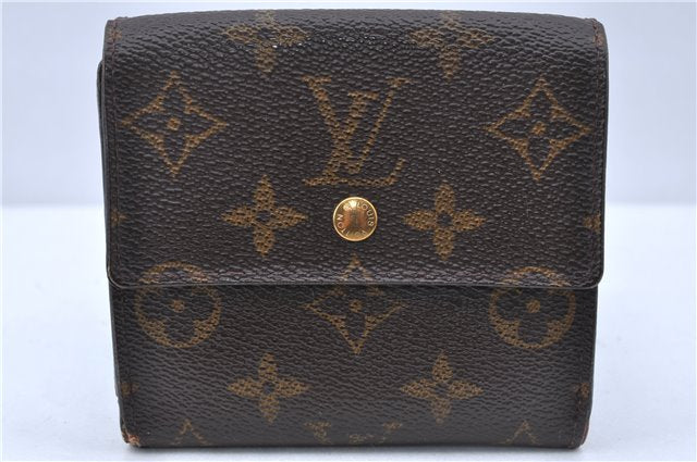 Auth Louis Vuitton Monogram Porte Monnaie Billet Carte Credit M61652 LV H6683