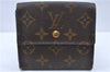 Auth Louis Vuitton Monogram Porte Monnaie Billet Carte Credit M61652 LV H6683