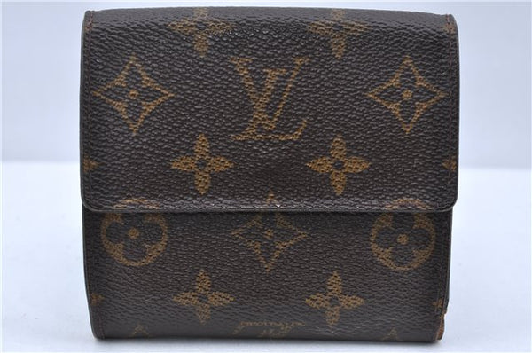 Auth Louis Vuitton Monogram Porte Monnaie Billet Carte Credit M61652 LV H6683