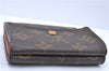 Auth Louis Vuitton Monogram Porte Monnaie Billet Carte Credit M61652 LV H6683