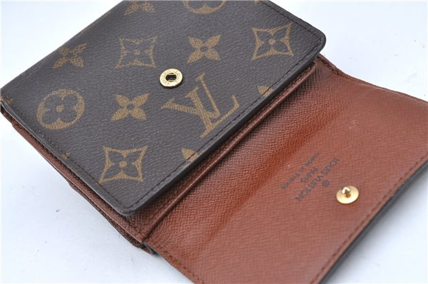 Auth Louis Vuitton Monogram Porte Monnaie Billet Carte Credit M61652 LV H6683