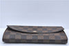 Authentic Louis Vuitton Damier Portefeuille Sarah Purse Wallet N61734 LV H6684