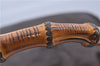 Authentic GUCCI Bamboo 2Way Shoulder Hand Bag Leather Brown H6692