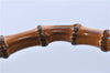 Authentic GUCCI Bamboo 2Way Shoulder Hand Bag Leather Brown H6692