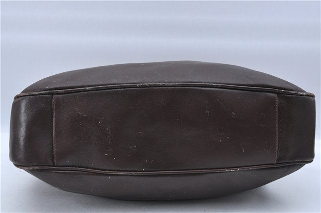 Authentic GUCCI Bamboo 2Way Shoulder Hand Bag Leather Brown H6692