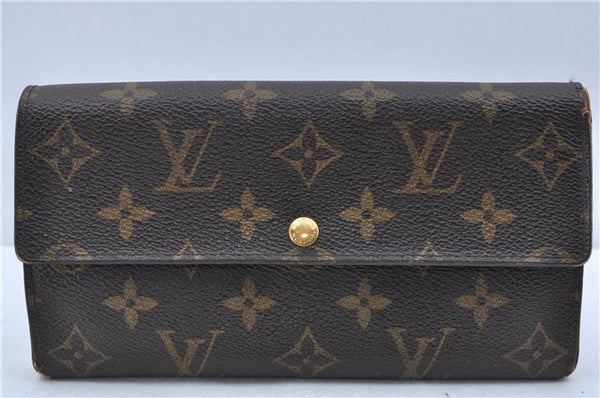 Authentic Louis Vuitton Monogram Portefeuille Sarah Purse Wallet M61734 LV H6695