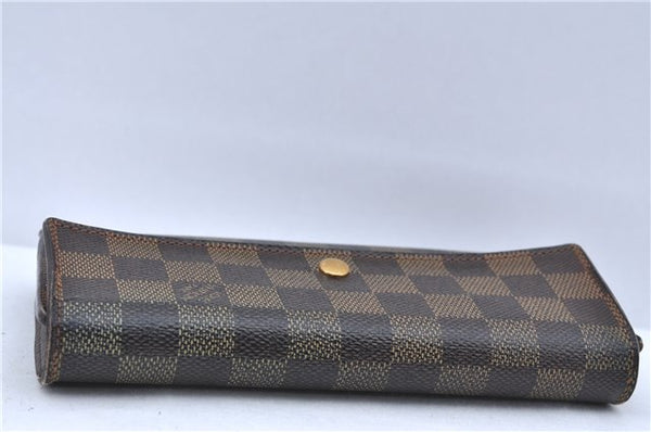 Authentic Louis Vuitton Damier Portefeuille International Wallet N61217 LV H6708