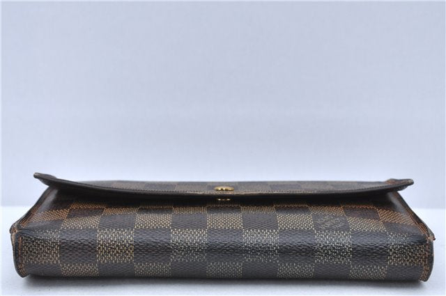 Authentic Louis Vuitton Damier Portefeuille International Wallet N61217 LV H6708