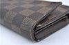 Authentic Louis Vuitton Damier Portefeuille International Wallet N61217 LV H6708