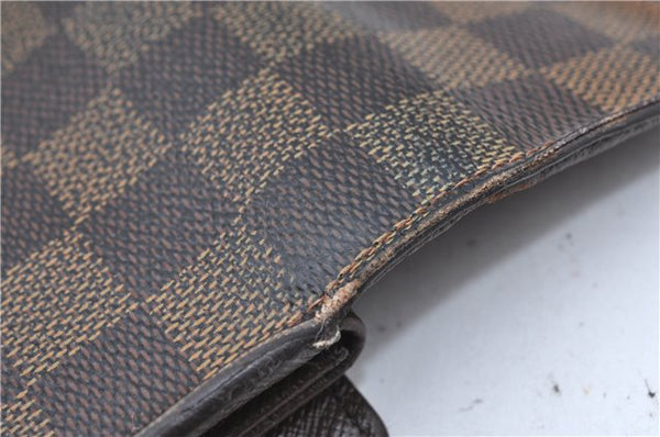 Authentic Louis Vuitton Damier Portefeuille International Wallet N61217 LV H6708