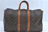 Authentic Louis Vuitton Monogram Keepall 45 Boston Bag M41428 LV H6709