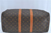 Authentic Louis Vuitton Monogram Keepall 45 Boston Bag M41428 LV H6709