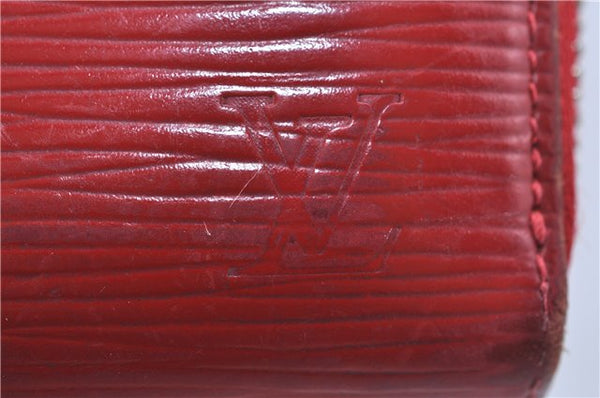 Authentic Louis Vuitton Epi Zippy Coin Purse Wallet Red M60720 LV H6720