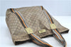 Authentic GUCCI GG Crystal Shoulder Tote Bag PVC Leather 189669 Gold Brown H6723