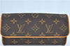 Authentic Louis Vuitton Monogram Pochette Twin PM Shoulder Bag M51854 LV H6757
