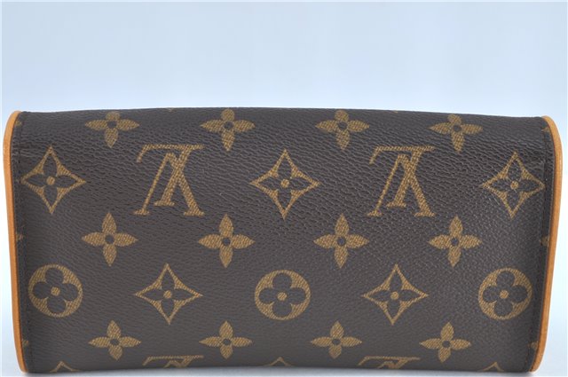 Authentic Louis Vuitton Monogram Pochette Twin PM Shoulder Bag M51854 LV H6757