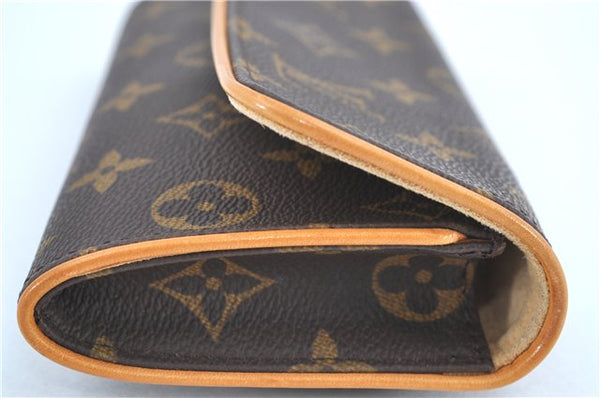 Authentic Louis Vuitton Monogram Pochette Twin PM Shoulder Bag M51854 LV H6757