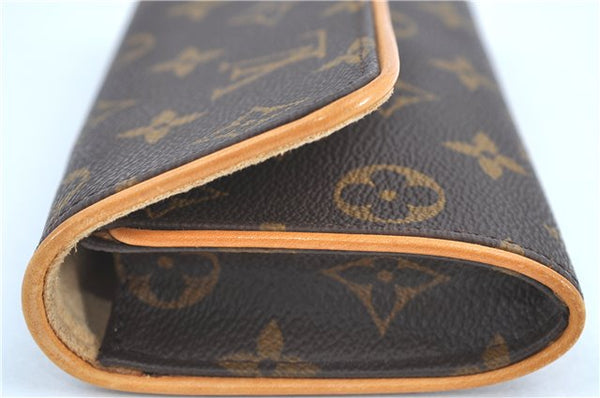 Authentic Louis Vuitton Monogram Pochette Twin PM Shoulder Bag M51854 LV H6757