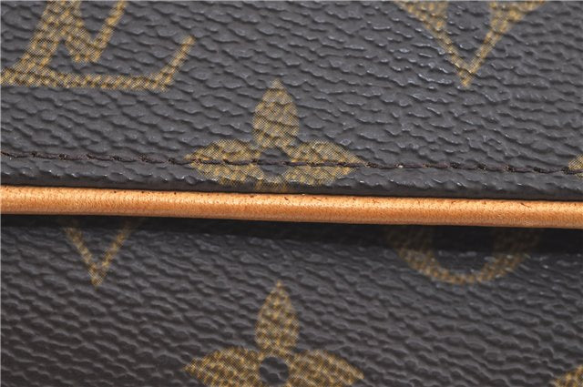 Authentic Louis Vuitton Monogram Pochette Twin PM Shoulder Bag M51854 LV H6757