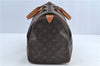 Authentic Louis Vuitton Monogram Speedy 35 Hand Bag M41524 LV H6758