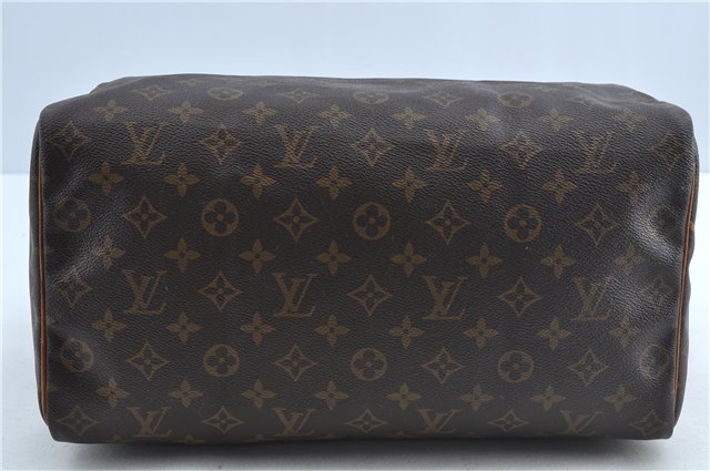 Authentic Louis Vuitton Monogram Speedy 35 Hand Bag M41524 LV H6758