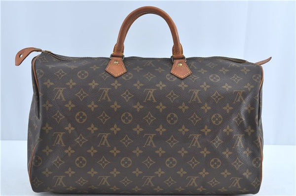 Authentic Louis Vuitton Monogram Speedy 40 Hand Bag M41522 LV H6763