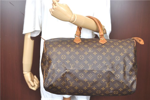 Authentic Louis Vuitton Monogram Speedy 40 Hand Bag M41522 LV H6763