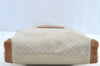 Authentic GUCCI Micro GG PVC Leather Shoulder Tote Bag Ivory Brown H6773