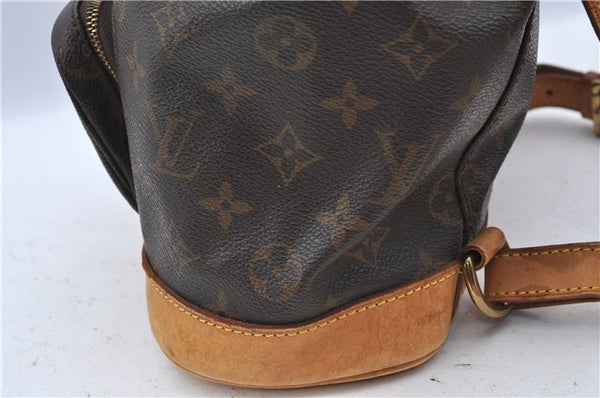 Authentic Louis Vuitton Monogram Montsouris MM Backpack M51136 LV H6789