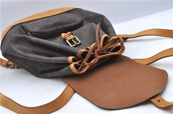 Authentic Louis Vuitton Monogram Montsouris MM Backpack M51136 LV H6789