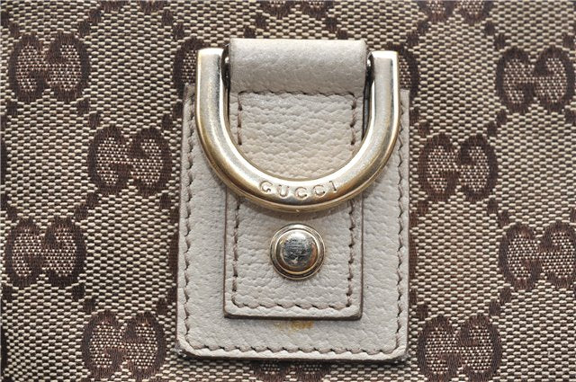 Auth GUCCI Abbey Shoulder Cross Body Bag GG Canvas Leather 131326 Brown H6791