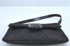 Authentic GIVENCHY Nylon Leather Shoulder Hand Bag Black H6819