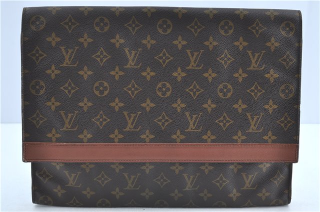 Authentic Louis Vuitton Monogram Porte Envelope Clutch Bag M51801 LV H6828
