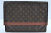 Authentic Louis Vuitton Monogram Porte Envelope Clutch Bag M51801 LV H6828