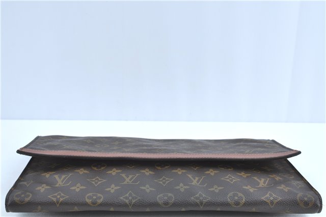 Authentic Louis Vuitton Monogram Porte Envelope Clutch Bag M51801 LV H6828