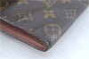 Authentic Louis Vuitton Monogram Porte Envelope Clutch Bag M51801 LV H6828