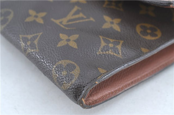 Authentic Louis Vuitton Monogram Porte Envelope Clutch Bag M51801 LV H6828