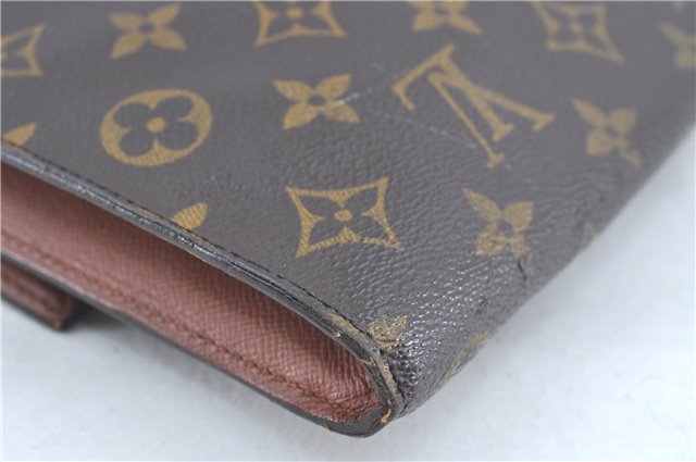 Authentic Louis Vuitton Monogram Porte Envelope Clutch Bag M51801 LV H6828
